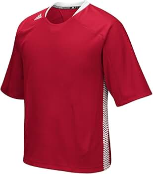 adidas Men's Lax Zingo Short Sleeve Sport Jersey, Power Red, Small